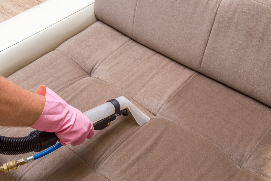 Upholstery cleaning by Thompson's Cleaning Service